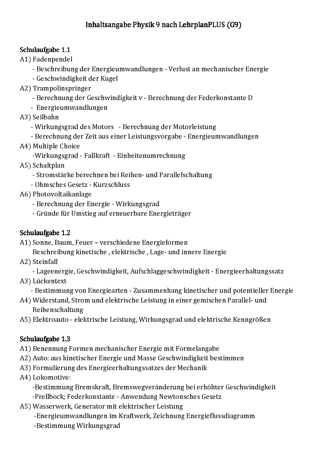 Physik 9 Bayern Gymnasium - Durchblicker